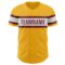 Custom Gold Burgundy-White Authentic Baseball Jersey