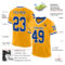 Gold0562-1 Custom Gold Royal-White Mesh Authentic Throwback Football Jersey