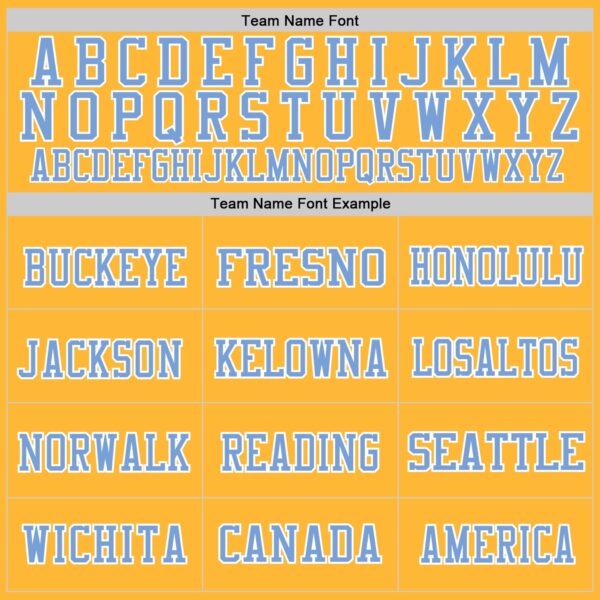 Custom Gold Light Blue-White Mesh Authentic Throwback Football Jersey