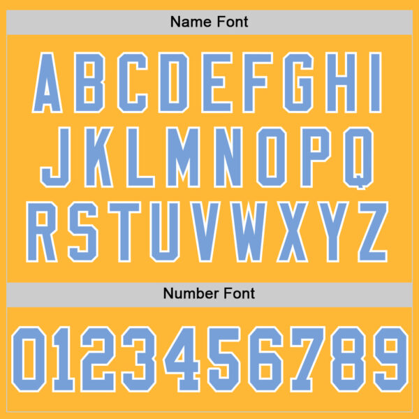 Custom Gold Light Blue-White Mesh Authentic Throwback Football Jersey