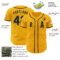 Custom Gold Navy Authentic Baseball Jersey