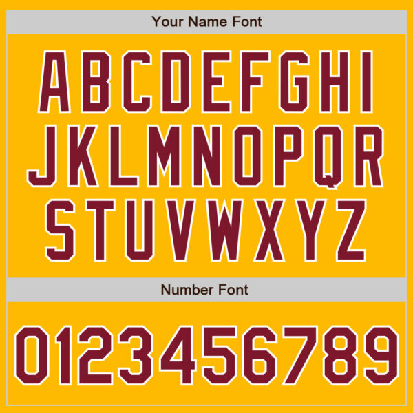 Custom Gold Crimson-White Authentic Baseball Jersey