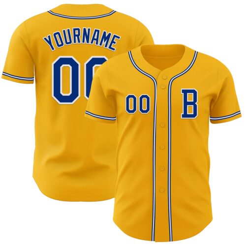 Gold0611_41a4e173-de6f-4ea7-92a2-cf6550ea0d84 Custom Gold Royal-White Authentic Baseball Jersey