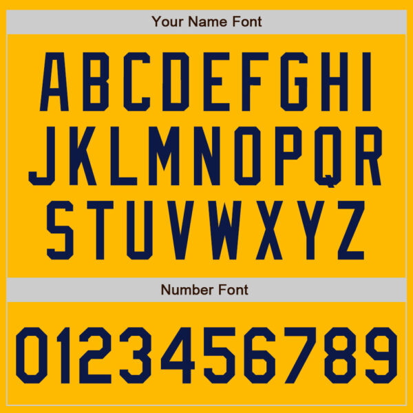 Custom Gold Navy Authentic Baseball Jersey