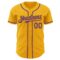 Custom Gold Purple Authentic Baseball Jersey