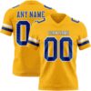 Custom Gold Royal-White Authentic Football Jersey