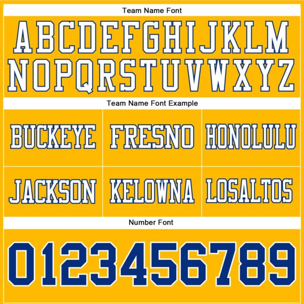 Custom Gold Royal-White Authentic Football Jersey