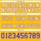 Gold0642-3 Custom Gold Purple-White Authentic Football Jersey