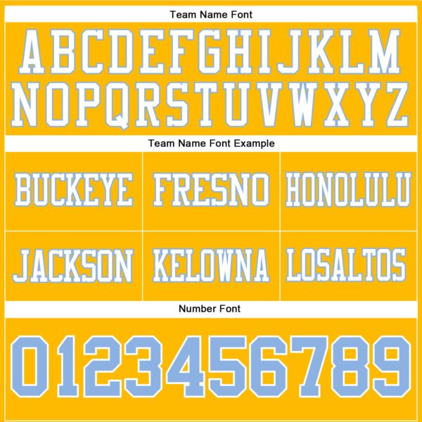 Custom Gold Light Blue-White Authentic Football Jersey