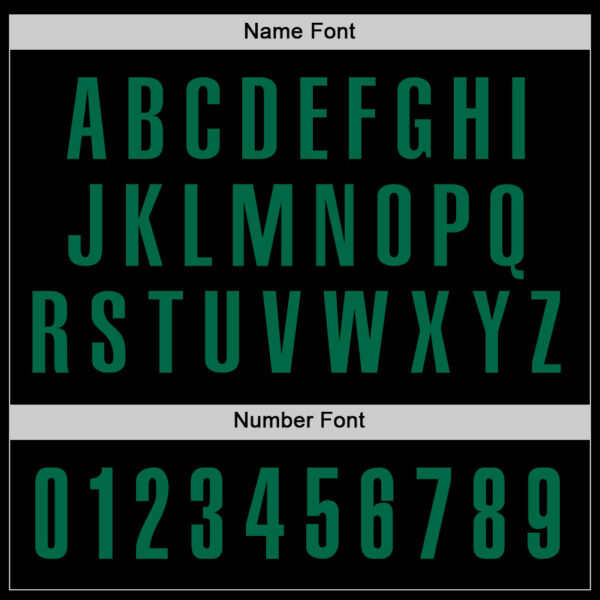 Custom Black Kelly Green Performance Golf Polo Shirt