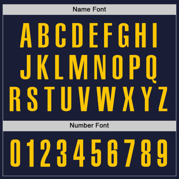 Custom Navy Yellow Performance Golf Polo Shirt