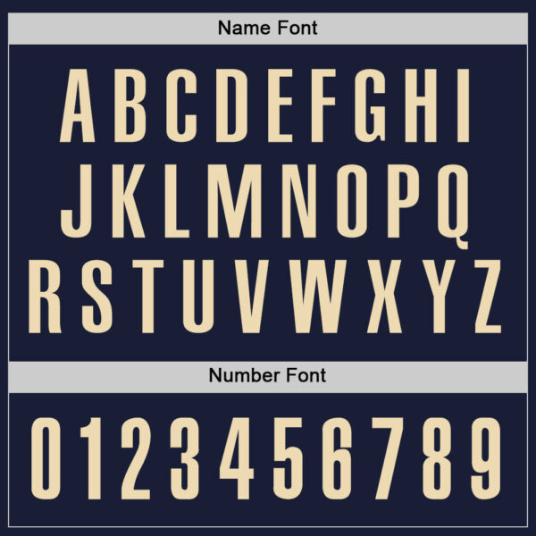 Custom Navy Cream Performance Golf Polo Shirt