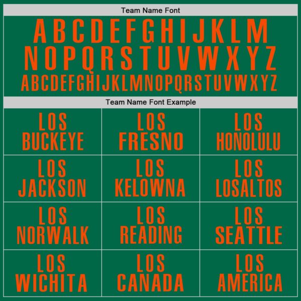 Custom Kelly Green Orange Performance Golf Polo Shirt