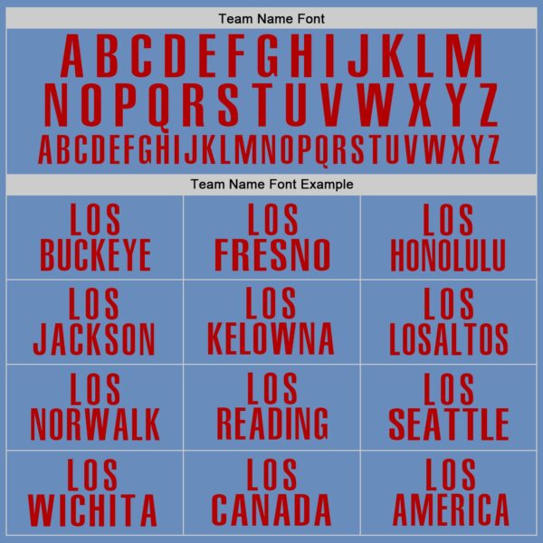 Custom Light Blue Red Performance Golf Polo Shirt