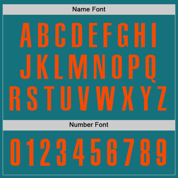 Custom Teal Orange Performance Golf Polo Shirt