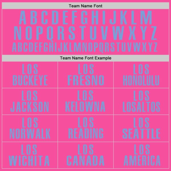 Custom Pink Light Blue Performance Golf Polo Shirt