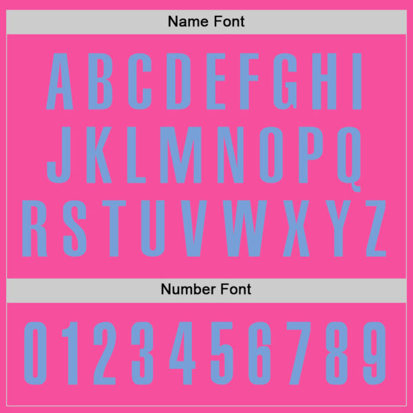 Custom Pink Light Blue Performance Golf Polo Shirt