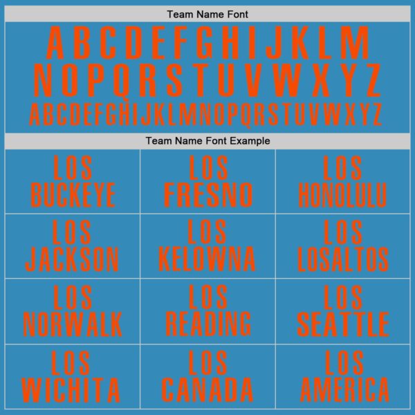 Custom Panther Blue Orange Performance Golf Polo Shirt