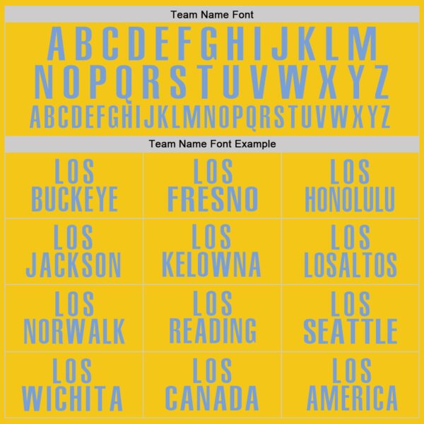 Custom Yellow Light Blue Performance Golf Polo Shirt