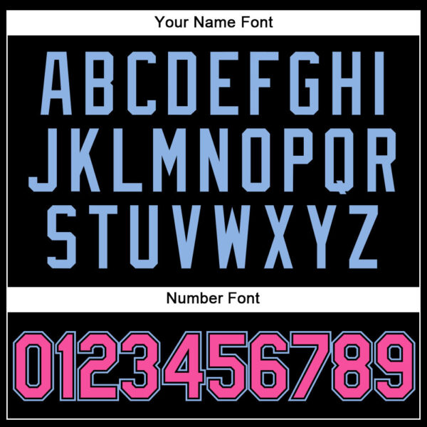 Custom Black Pink-Light Blue Performance Vapor Golf Polo Shirt