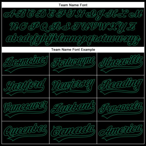 Custom Black Black-Kelly Green Performance Vapor Golf Polo Shirt