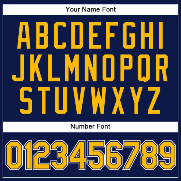 Custom Navy Gold-White Performance Vapor Golf Polo Shirt