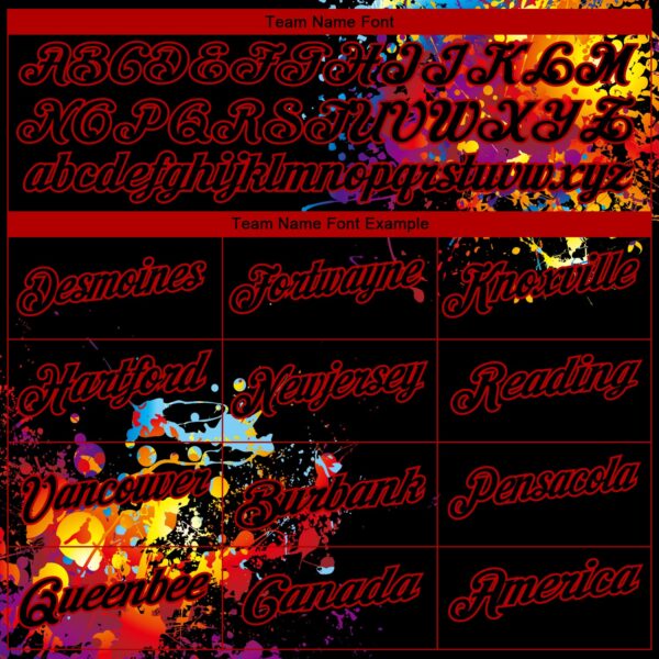 Custom Black Red 3D Pattern Design Dart Board Performance Golf Polo Shirt