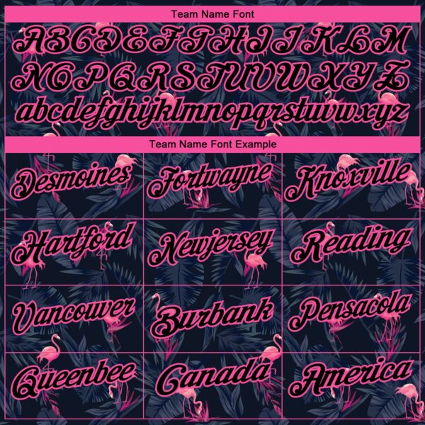 Custom Black Pink 3D Pattern Design Flamingo Performance Golf Polo Shirt