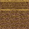 Custom Brown Old Gold 3D Pattern Design Leopard Print Performance Golf Polo Shirt