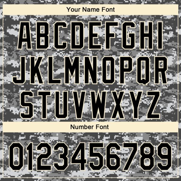 Custom Camo Black-Cream 3D Performance Salute To Service Golf Polo Shirt