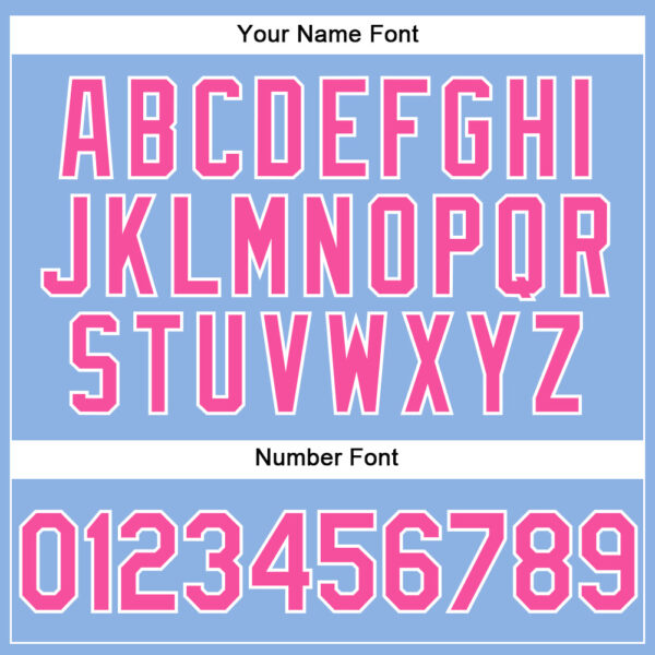 Custom Light Blue Pink-White Performance Vapor Golf Polo Shirt