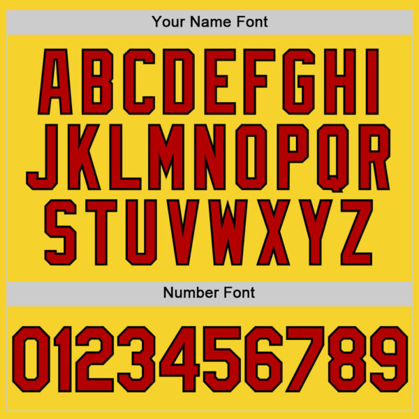 Custom Yellow Red-Black Performance Vapor Golf Polo Shirt