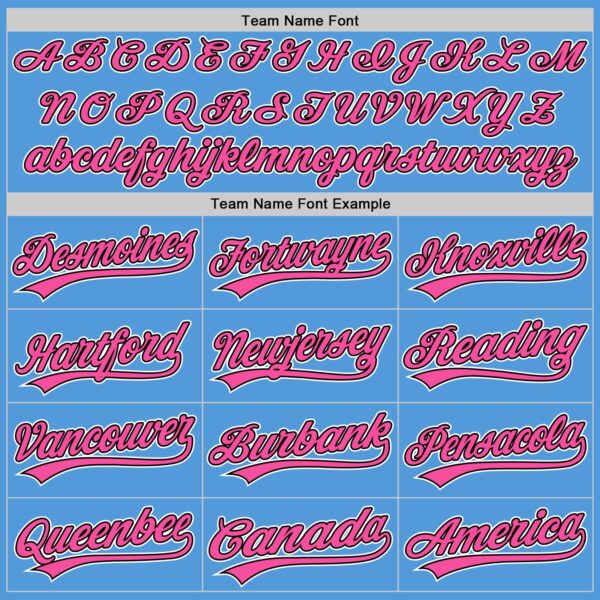 Custom Powder Blue Pink-Black Performance Vapor Golf Polo Shirt