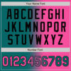 Custom Teal Pink-Black Authentic Gradient Fashion Baseball Jersey