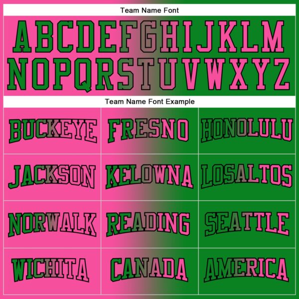 Custom Stitched Grass Green Pink-Black Gradient Fashion Sports Pullover Sweatshirt Hoodie