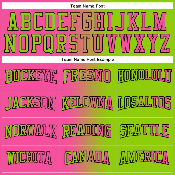 Custom Stitched Neon Green Pink-Black Gradient Fashion Sports Pullover Sweatshirt Hoodie