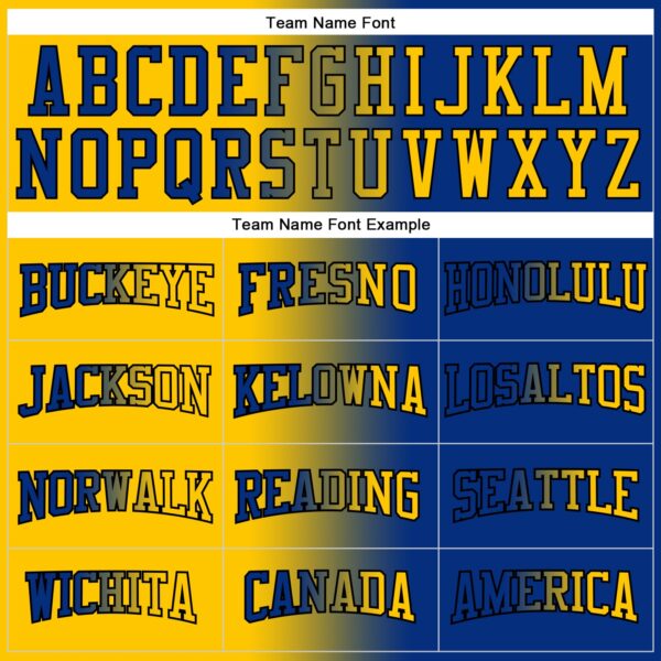 Custom Stitched Royal Yellow-Black Gradient Fashion Sports Pullover Sweatshirt Hoodie