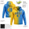 Custom Stitched Powder Blue Yellow-Black Gradient Fashion Sports Pullover Sweatshirt Hoodie