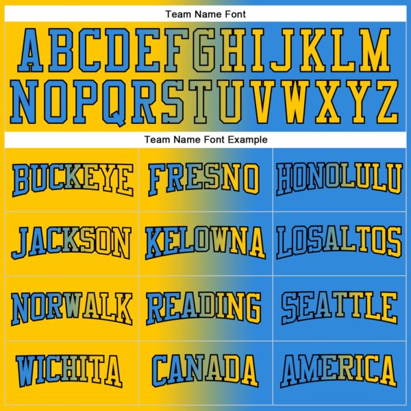 Custom Stitched Powder Blue Yellow-Black Gradient Fashion Sports Pullover Sweatshirt Hoodie