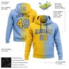 Custom Stitched Light Blue Yellow-Navy Gradient Fashion Sports Pullover Sweatshirt Hoodie