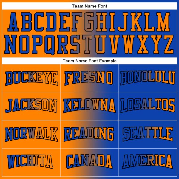 Custom Stitched Thunder Blue Bay Orange-Black Gradient Fashion Sports Pullover Sweatshirt Hoodie