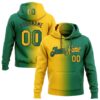 Gradient0087 Custom Stitched Kelly Green Yellow-Black Gradient Fashion Sports Pullover Sweatshirt Hoodie