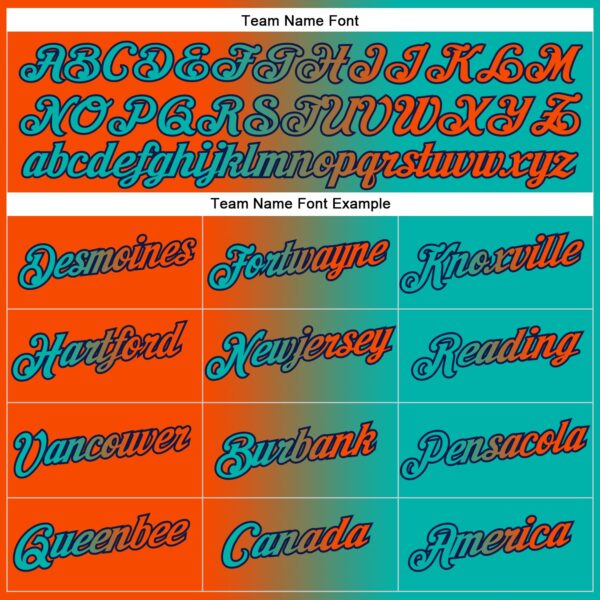 Custom Stitched Aqua Orange-Navy Gradient Fashion Sports Pullover Sweatshirt Hoodie