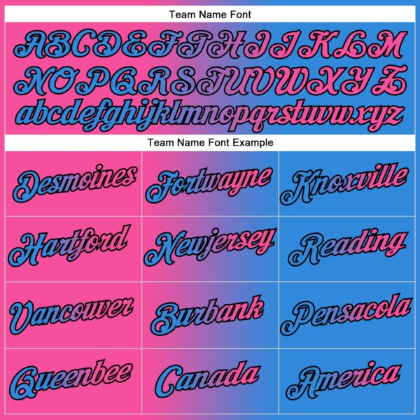 Custom Stitched Powder Blue Pink-Black Gradient Fashion Sports Pullover Sweatshirt Hoodie