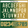 Custom Green Old Gold-Cream Authentic Gradient Fashion Baseball Jersey