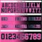 Gradient0284-2 Custom Black Pink-Light Blue Authentic Gradient Fashion Football Jersey