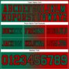 Custom Red Kelly Green-Black Authentic Gradient Fashion Football Jersey