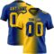 Gradient0298 Custom Royal Yellow-Black Authentic Gradient Fashion Football Jersey