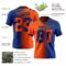 Gradient0299-1 Custom Royal Orange-Black Authentic Gradient Fashion Football Jersey
