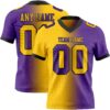 Custom Purple Yellow-Black Authentic Gradient Fashion Football Jersey